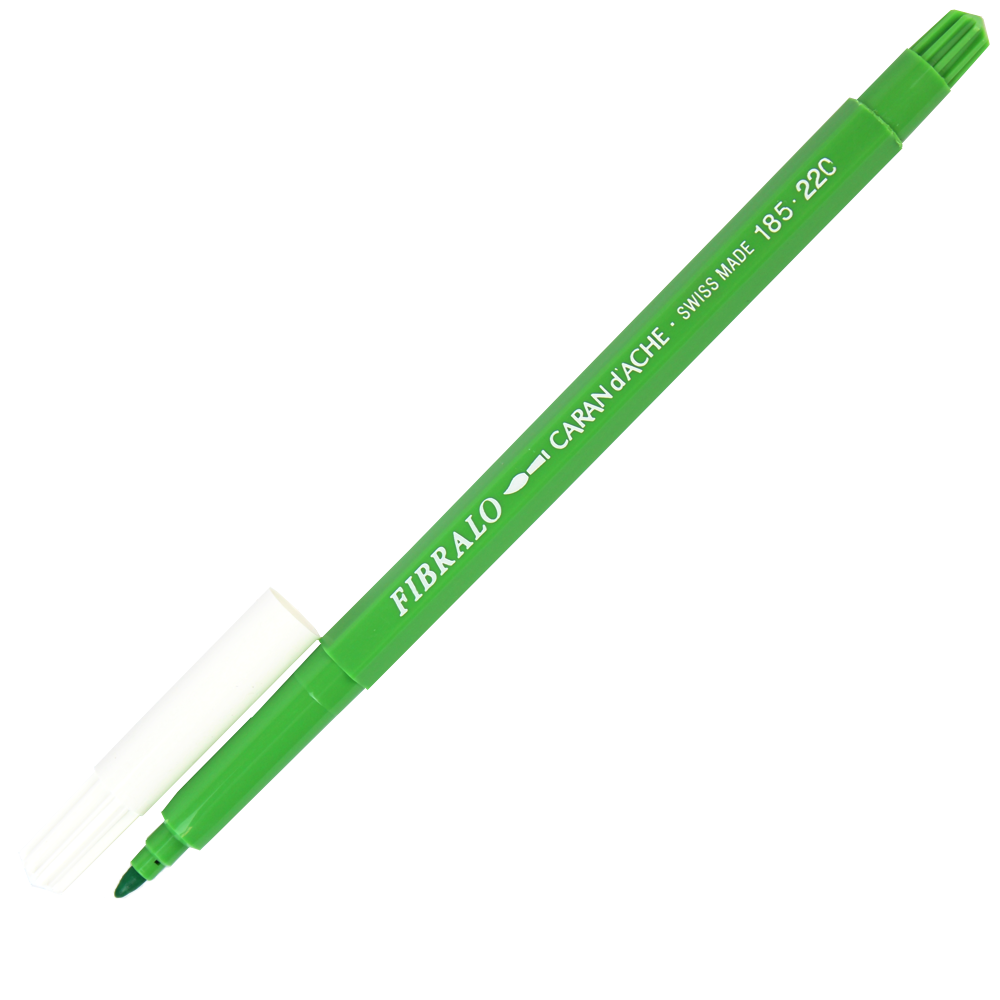 Caneta Aquarelável Fibralo Caran d'Ache Verde Folha 220